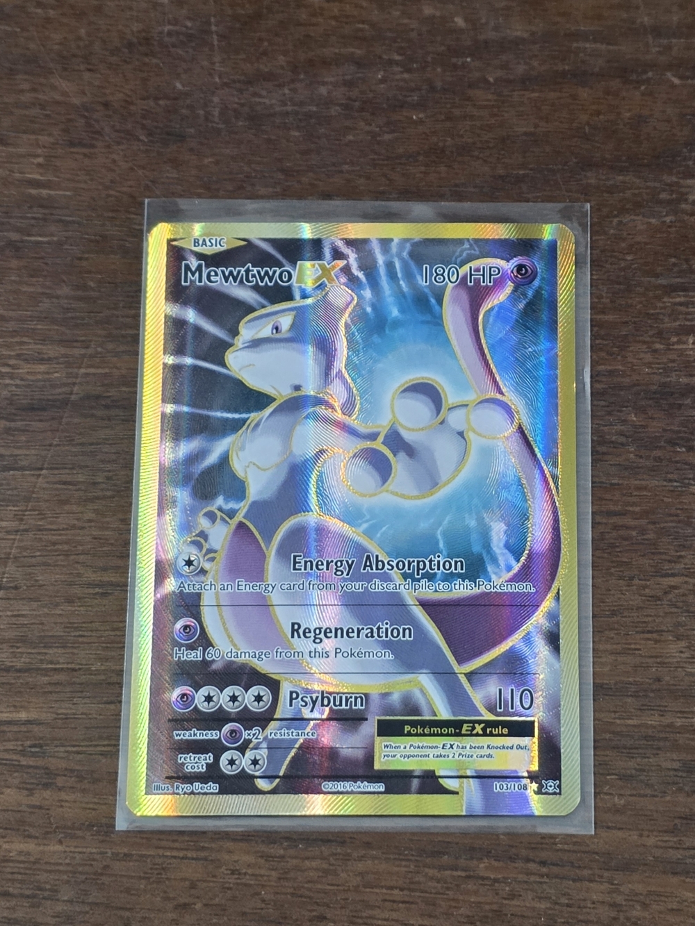 Pokemon Tcg Mewtwo EX #103 - Evolutions  - rare 103/108 Card